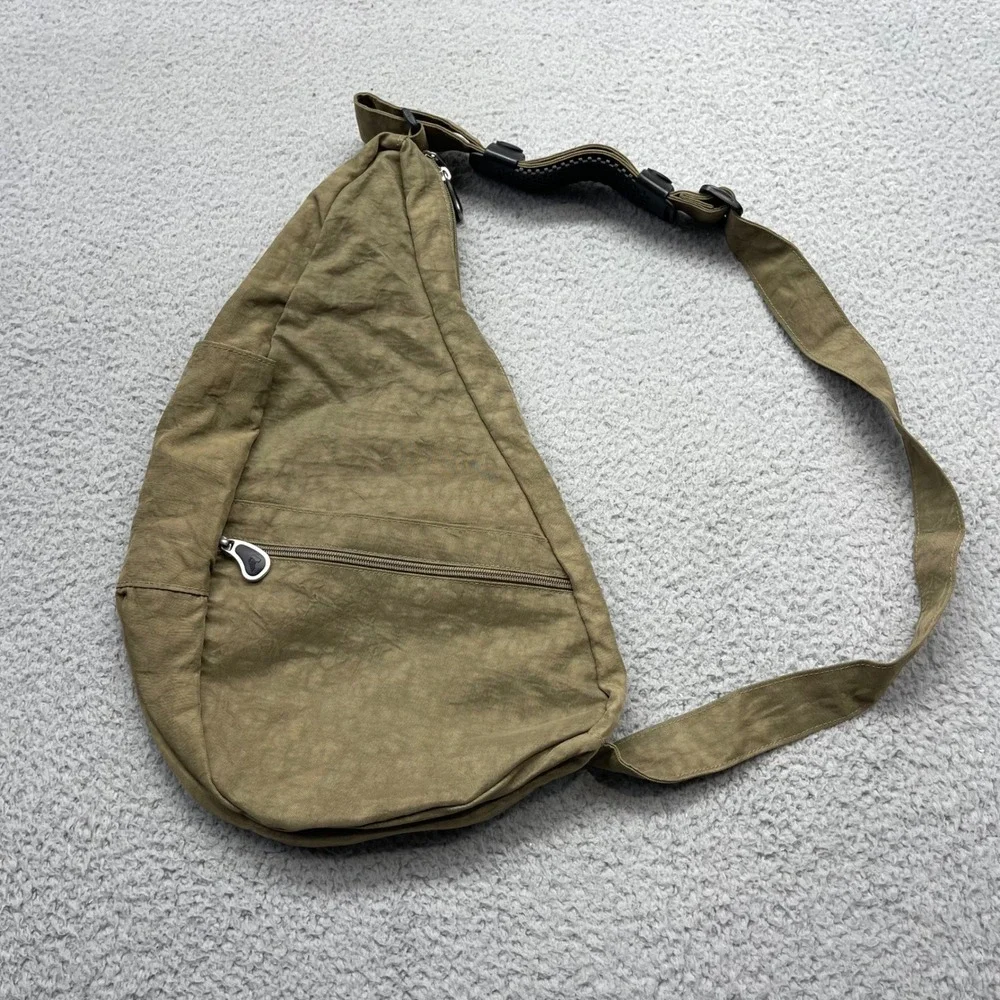 Ameribag TRA2-IL Bakcpack Olive Green Nylon Healthy Back Sling Bag 237-083102
